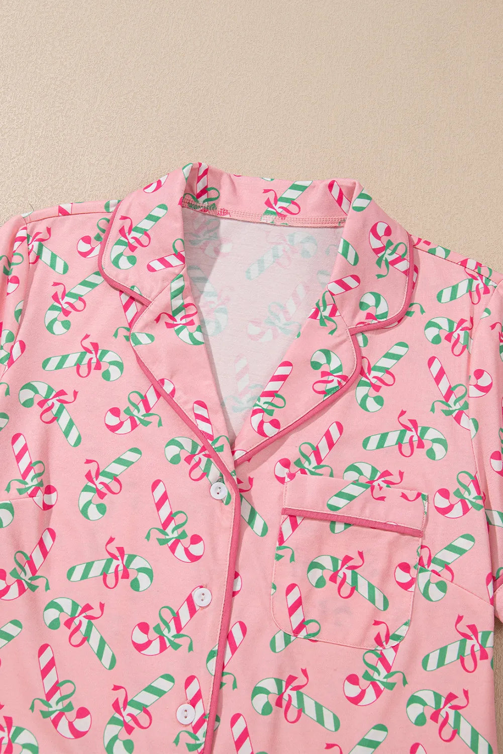 Candy Cane Top and Shorts Set