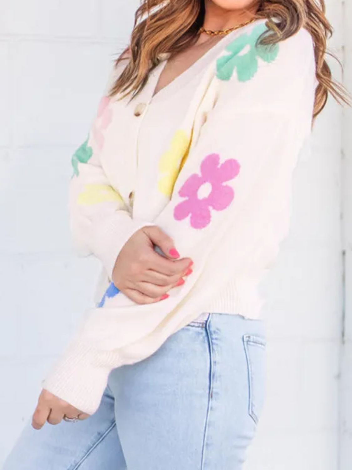 Plus Size Flower Power Cardigan