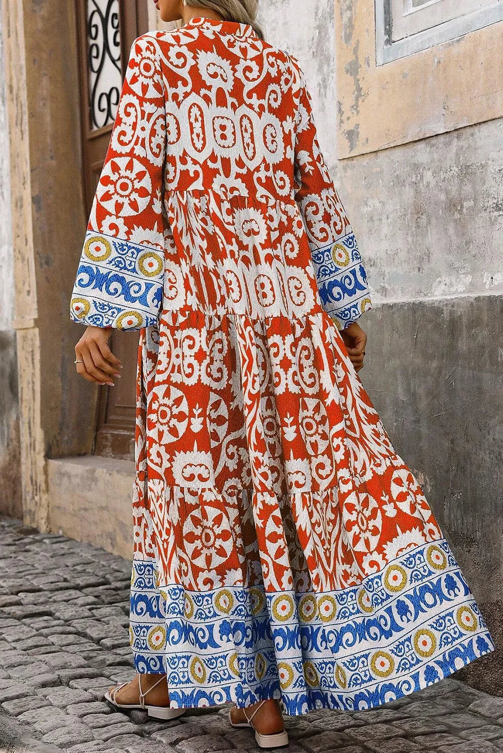 Color Theory Long Sleeve Maxi Dress