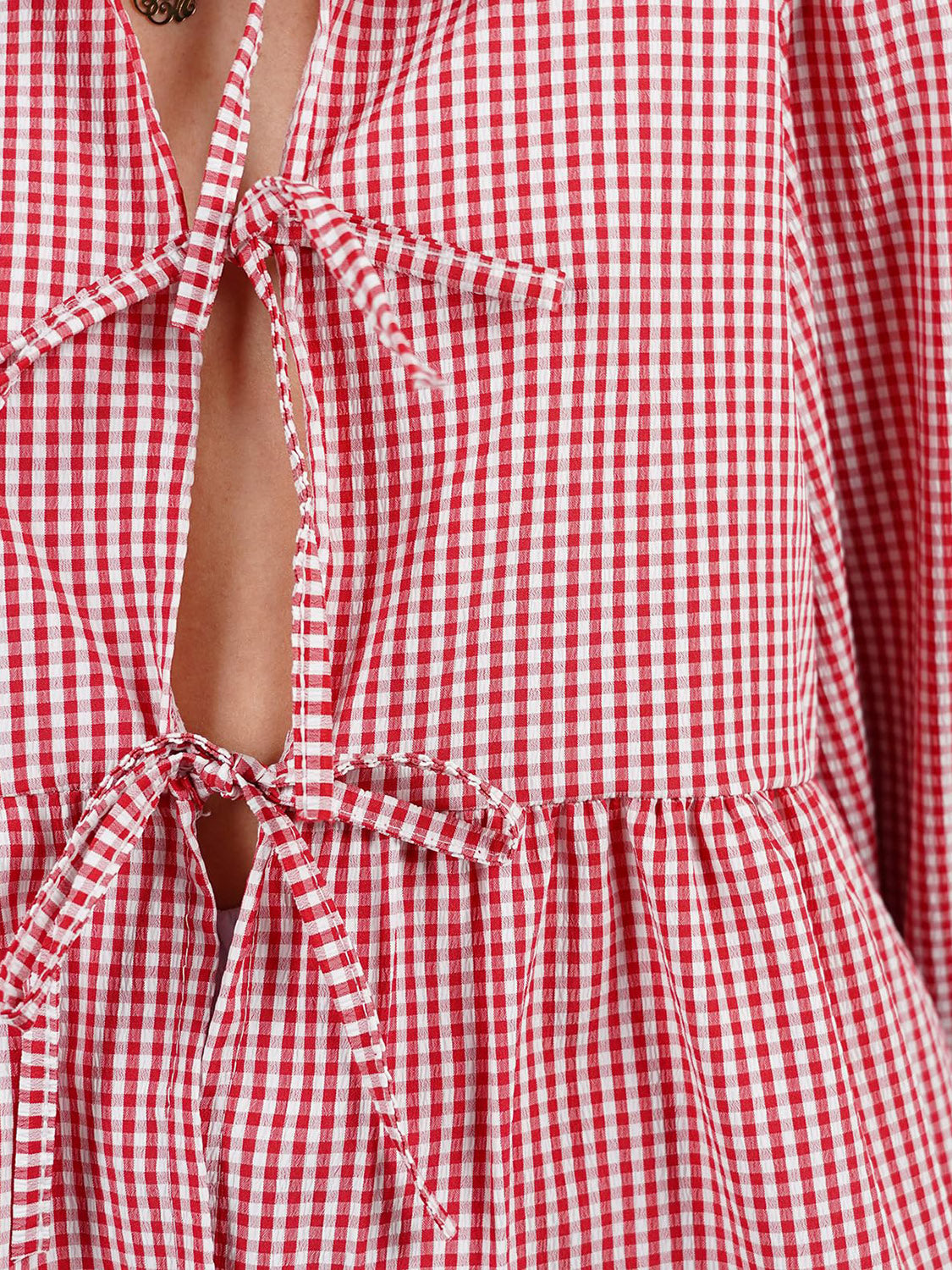 Front Tie Blouse | Variety of Colors Available