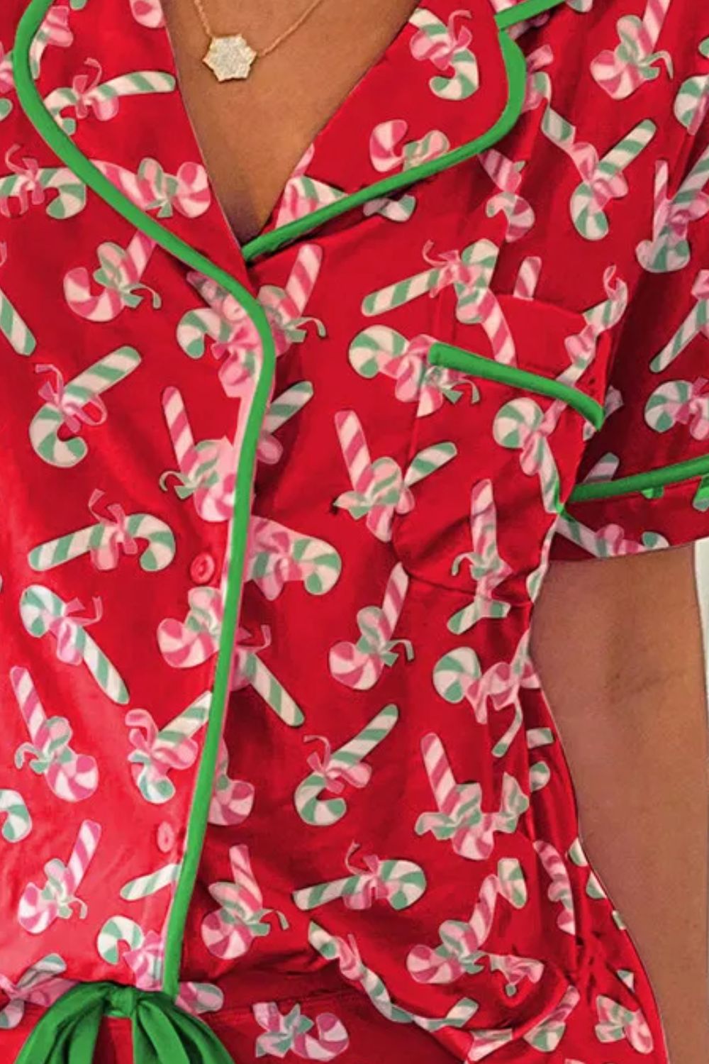 Candy Cane Top and Shorts Set