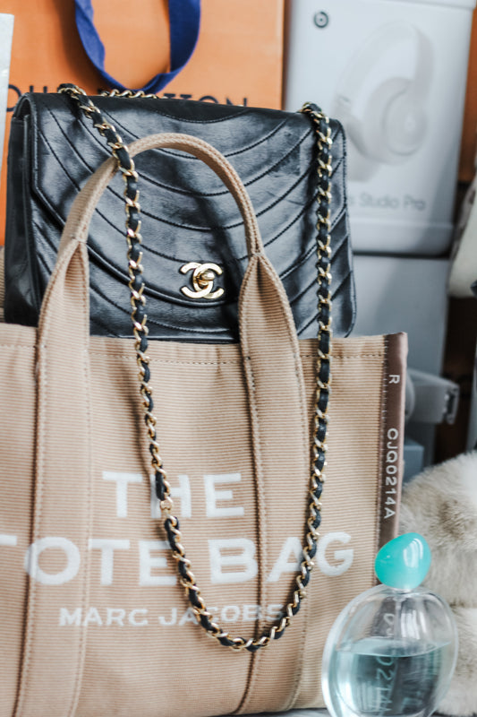 Chanel Flap and Marc Jacobs Tote